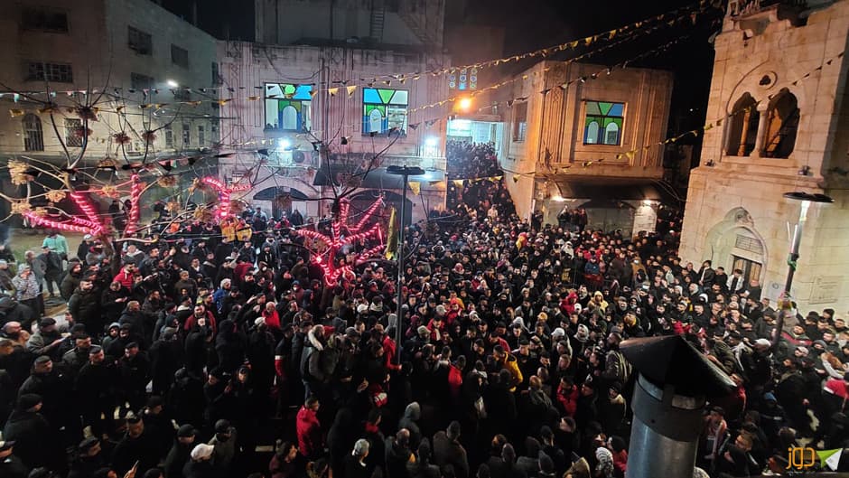 صلاة الفجر العظيم في مسجد النصر بنابلس