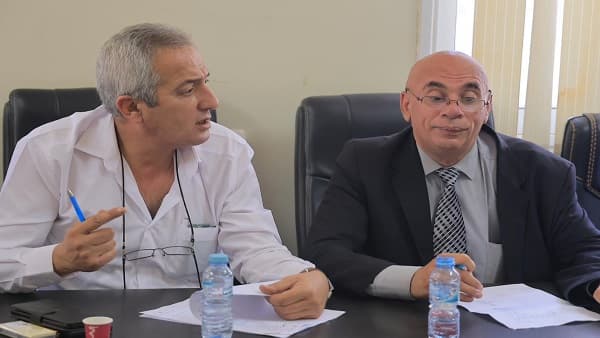 أبو دياك متحدثاً عن اجتماع متابعة الأضرار في نورشمس